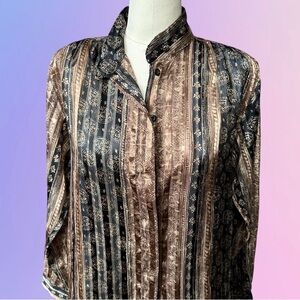 Yves St. Clair semi sheer blouse